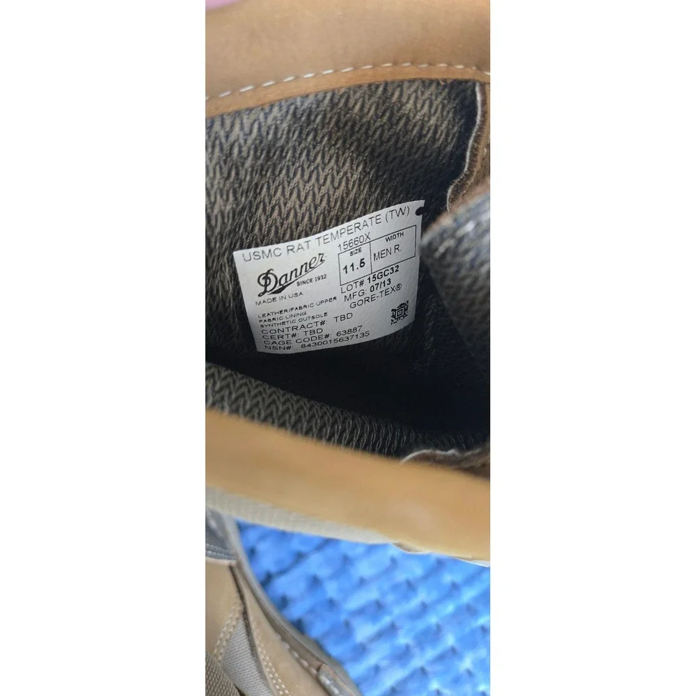 Danner‎ USMC RAT Temperate Boots Mojave Gore-Tex Military 15660X Mens 11.5 R
